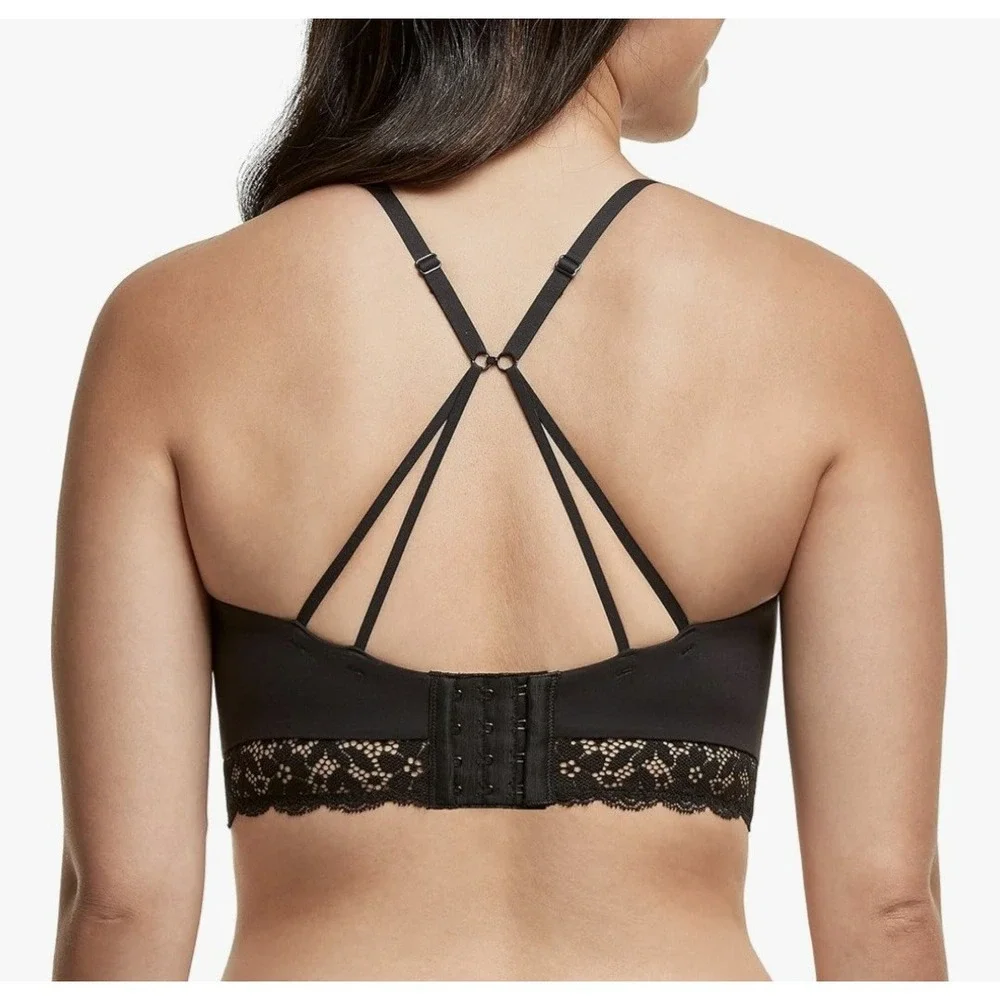 Maidenform Pure‎ Comfort Convertible Wireless Bralette, Black,  38D, NEW